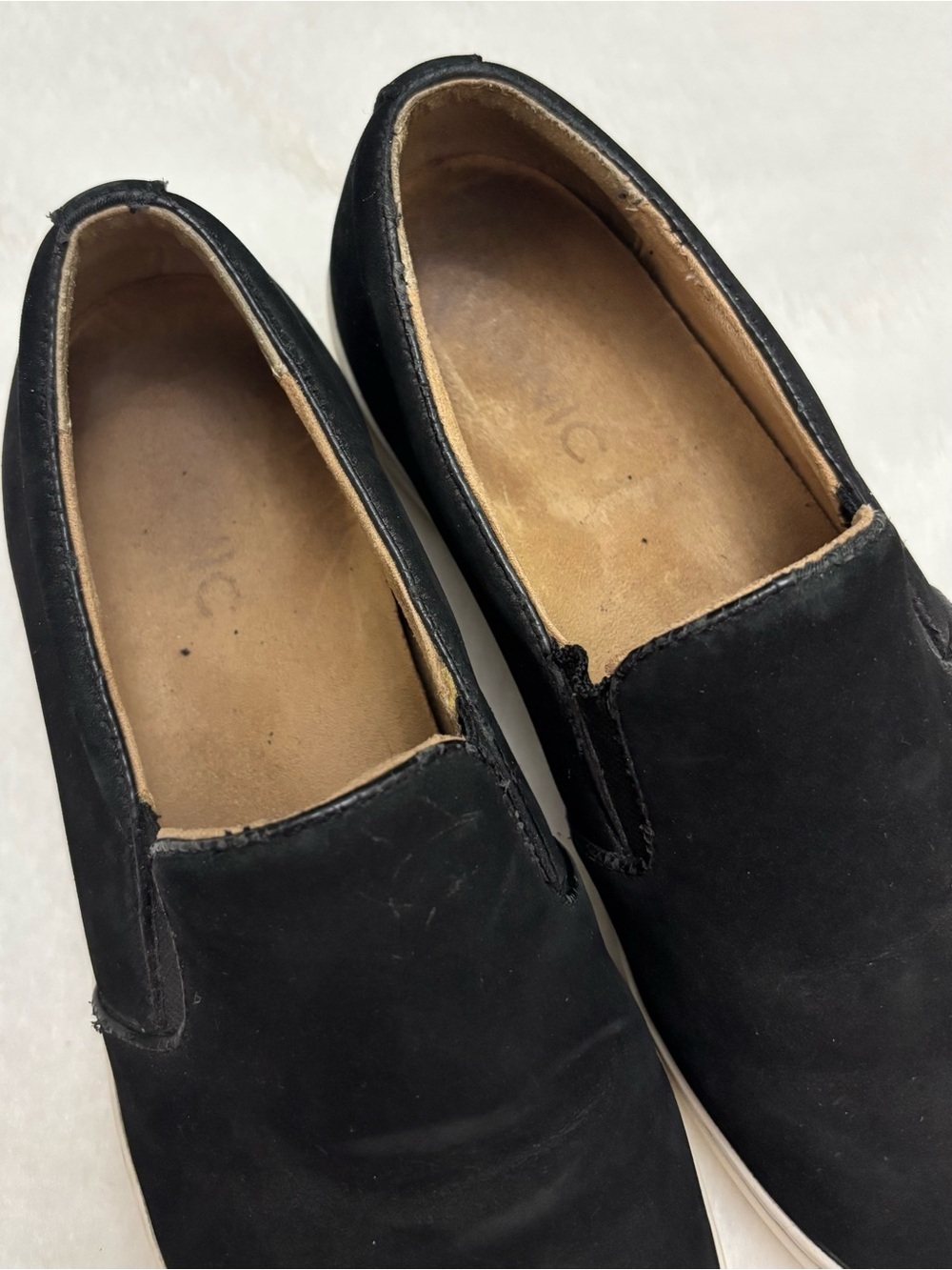 Vionic Black Nubuck Midi Slip On Sneaker Casual Chic Women’s Size 6 - Picture 3 of 9